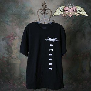 Menscer Motorsports Mens Tshirt Black White Logo Size XL